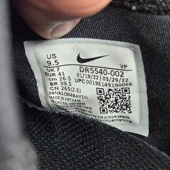 Nike Go FlyEase Easy Slip On Black White Hands Free Daily Sneaker Womens 9.5 - Picture 15 of 15